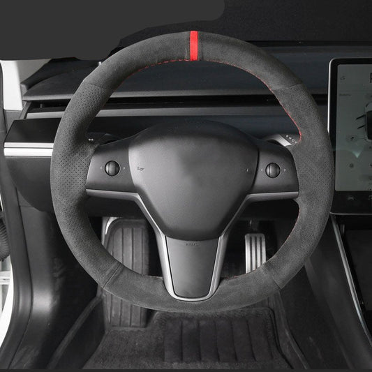 Alcantara Steering Wheel Cover for Tesla Model S / Model X