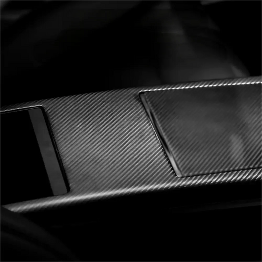 Carbon fiber Center console trim panel for Model S/X 2022+