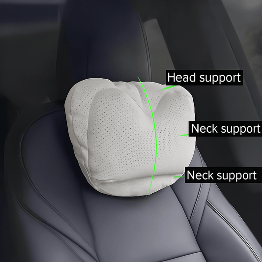 Dual-Layer Pressure Relief Headrest for Tesla