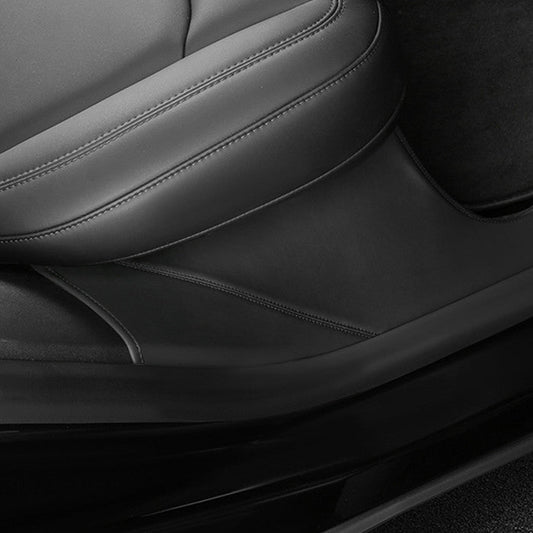 Leather Rear Door Sill Protector for Tesla Model Y 2020-2025.03