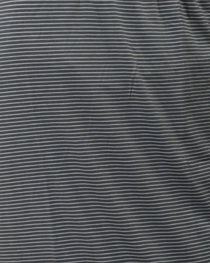 Modest Midi Pencil Skirt Below the Knee with Elastic Waist - Striped Pattern
