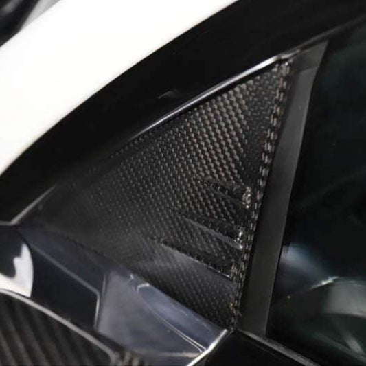Dry Carbon Fiber A-Pillar Trim for Model 3/Y | 3 Finishes | 3D Laser Fit | LHD/RHD