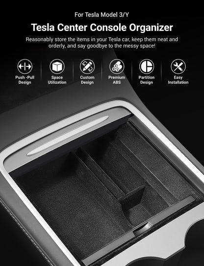 TESERY Center Console Tray for Model 3 & Model Y & Model YL
