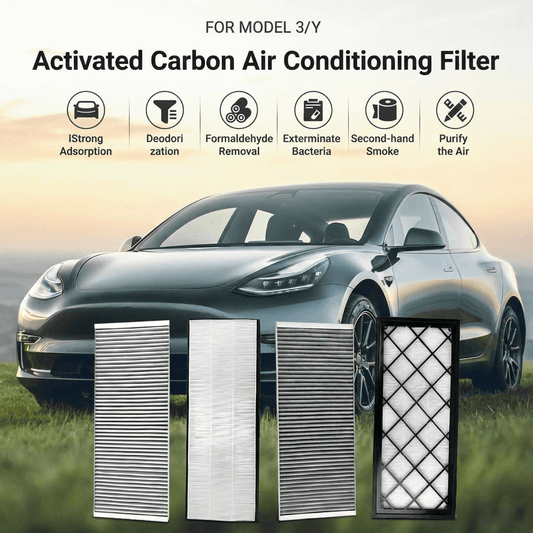 Complete HEPA Cabin Air Filter Set for Model Y | Upper & Lower 4-Pack/ Internal & External 6-Pack