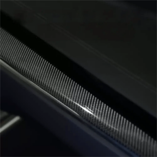 Dry Carbon Fiber Dashboard Panel Overlay for Model S/X 2021+ | 3 Finishes | UV Protected | Peel & Stick