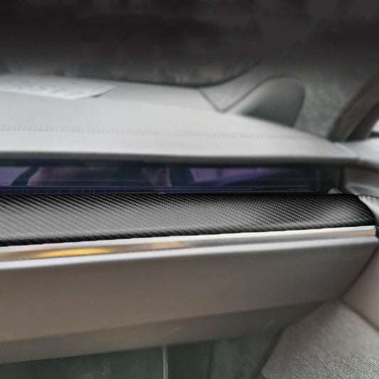 Dry Carbon Fiber Dashboard Panel Overlay for Model S/X 2021+ | 3 Finishes | UV Protected | Peel & Stick