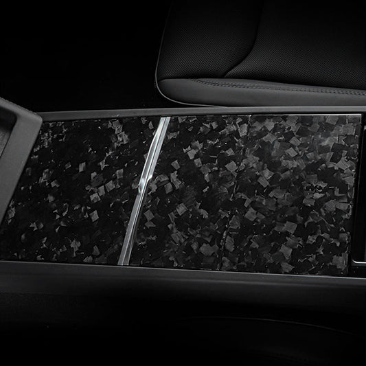 Dry Carbon Fiber Panel Console Wrap For Model Y Juniper / Model 3 Highland