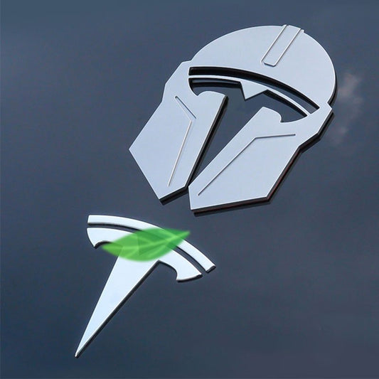 3D Metal Frunk Logo Badge Overlay | Aluminum Alloy | 3 Colors | Model 3/Y