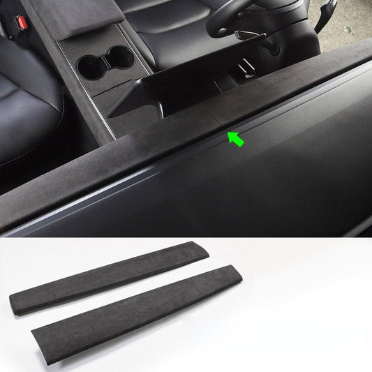 Alcantara Dashboard Cover for Model 3/Y | 2-Piece Set | 2 Colors | 3M Adhesive | 15-Min Install