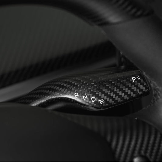 TESERY Model 3 / Y Turn Signal Stalk Cover - Dry Carbon Fiber Interior Mods