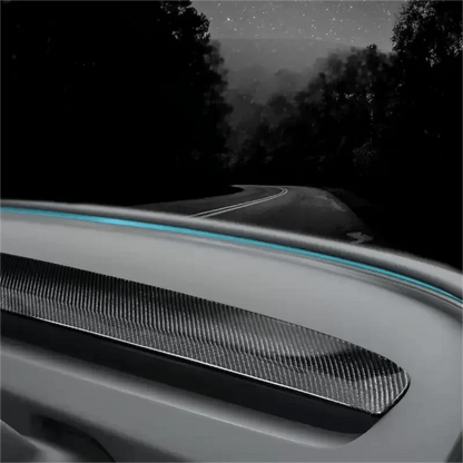 Real Dry Carbon Fiber Dash Cover Overlay for Model 3 Highalnd & New Model Y