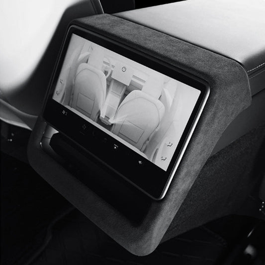 Rear Display Frame In Tumbled Leather for Model 3 Highland / Model Y Juniper / Model YL