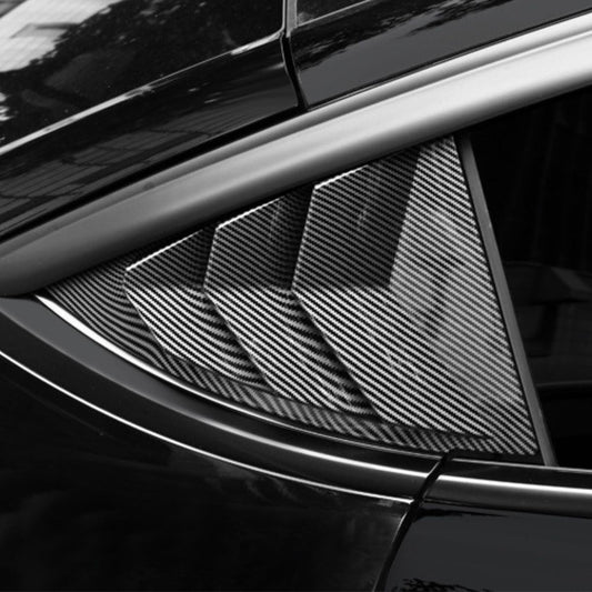 TESERY Rear Side Window Louvers Cover for Model Y | 3 Finishes | 2-Pack