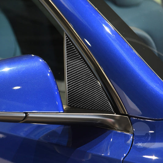 A-Pillar Accent Overlays for Model Y 2020-2025.03 | Mirror Area | Self-Adhesive