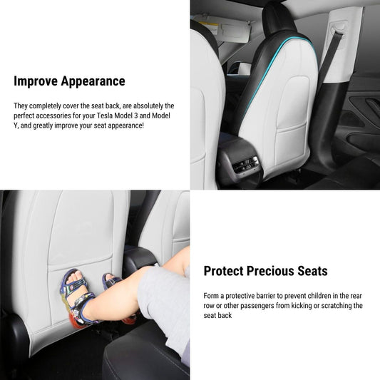 Seat Back Protector for Tesla Model 3 Highland & Model Y Juniper (2pcs)