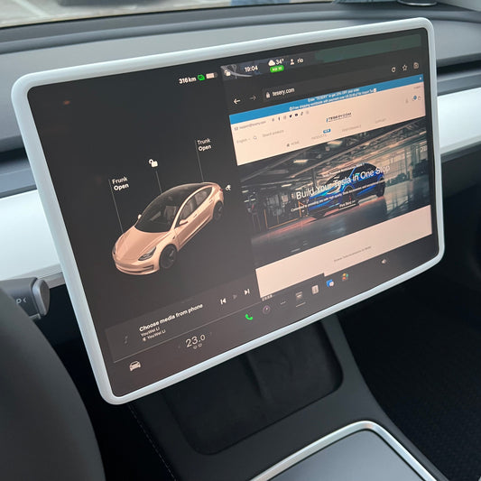 Silicone 15.6" Central Screen Protector Frame for Model 3 / Y