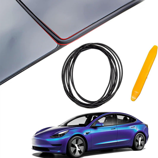 Sunroof Rubber Seal Wind Noise Reduction Kit for Model 3 | Easy Snap-In