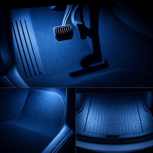 TESERY Footwell / Puddle / Glovebox / Frunk / Trunk LED Lights for Model 3/Y/S/X