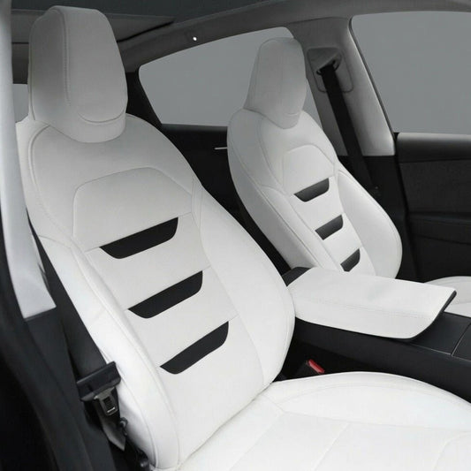 TESERY Nappa Leather Seat Covers for Tesla Model 3 & Model Y