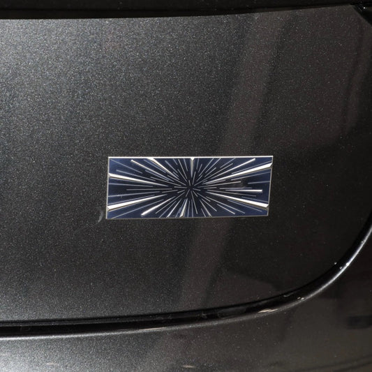 Premium Metal Tail Badge Emblem | Model Y Juniper Launch Edition Style | Easy Install